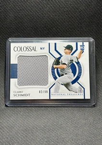 2021 Panini National Treasures Colossal Materials 82/99 Clarke Schmidt Rookie RC - Picture 1 of 2