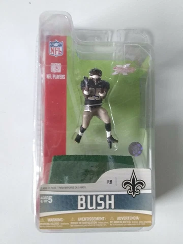 REGGIE BUSH 3" NEW ORLEANS SAINTS NFL Action Figure McFarlane 2007 Cover