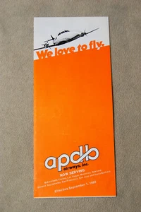Horario de Apollo Airways - 1 de septiembre de 1980 - Imagen 1 de 2