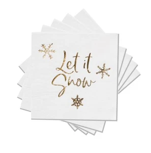 Coterie Holiday Cocktail Servietten (25er Set) - Weihnachten Cocktail Servietten, Fu - Bild 1 von 5