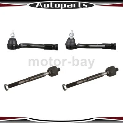 Extremo de barra de amarre interior exterior 4 piezas para Hyundai Sonata 2015 2016 2017 Kia Optima Foto 1 de 4