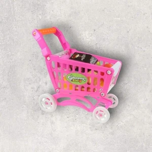 Kids Shopping Trolley Toy Cart Buggy Play Food Set Childs Shop Push Along Toy - Picture 1 of 3