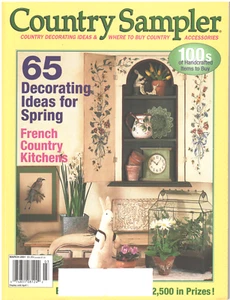 COUNTRY SAMPLER Magazine March 2001 Decorating Ideas Spring French Kitchens - Picture 1 of 1