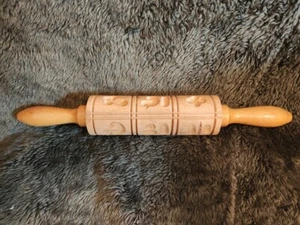Deutscher Springerle Rollstift aus Holz - nie zum Backen benutzt - Bild 1 von 5