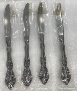 (4) Oneida MICHELANGELO Heirloom Cube 9" Stainless Dinner Knifes - Picture 1 of 1