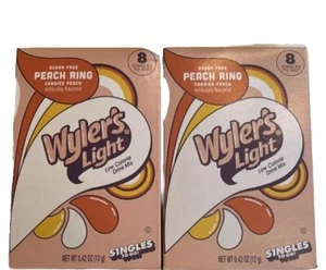 2 Boxen Wyler's Light Peach Ring Single Drink Mix 16 Stück TikTok BB 8/26 - Bild 1 von 3