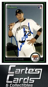Argenis Diaz 2010 Bowman Draft Picks #BDP99 RC Pirates TTM/IP Signed Autographed
