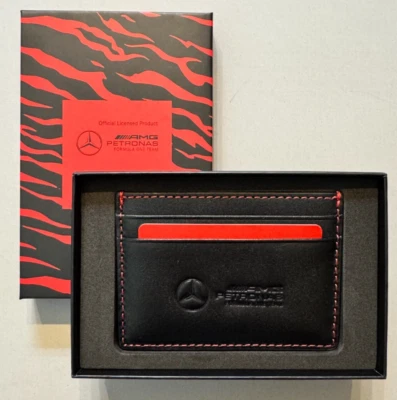 Billetera Portatarjetas AMG Año Tigre Oficial F1 Edición Especial Costuras Rojas Foto 1 de 4