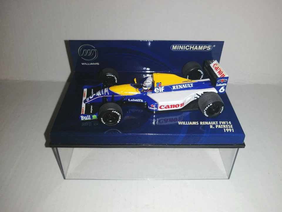WILLIAMS RENAULT FW14 1991 R.PATRESE MINICHAMPS 1/43 REF.400 910006 - Immagine 1 di 1