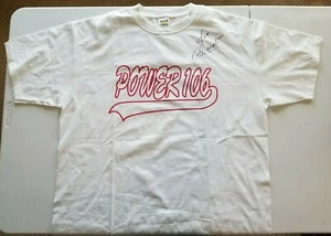Firmado/Autografiado JOE GRANDE & RON-T de POWER 106 "2002 WORLD TOUR" Blanco XL - Imagen 1 de 7