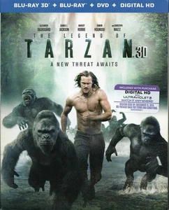 THE LEGEND OF TARZAN Blu-ray 3D/HD DVD 2016 Alexander Skarsgård w/ slipcase - Picture 1 of 3