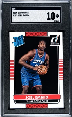 Joel Embiid 2014-15 Donruss Rated Rookie #203 Sgc 10 - Image 1 of 2