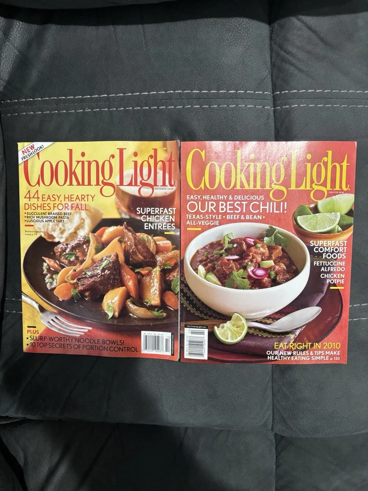 Cooking Light Recipe Magazines 2009 & 2010 Lot Of 2 - Image 1 of 1