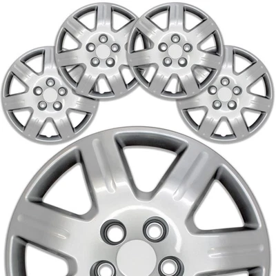 Set of 4 Silver Covers Hub Caps FOR 2006-2011 Honda Civic LX 16" Steel Wheel — 第 1/4 张图片
