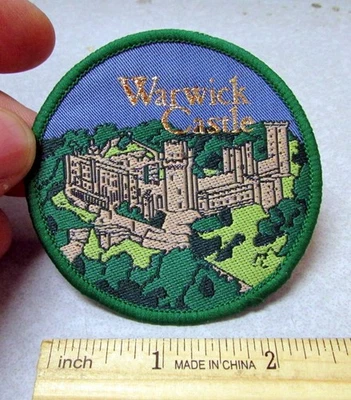Warwick Castle UK England United Kingdom woven style patch - Image 1 of 2