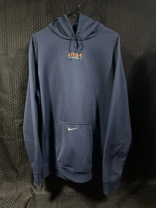 Nike UTSA Roadrunners Football Team Issue Pullover Hoodie Navy Blue Rare XL - Picture 1 of 8