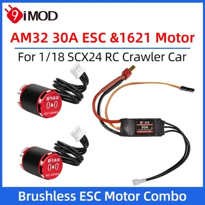 AM32 30A ESC 1621 3200/3600KV Outrunner Brushless Motor for RC 1/18 Crawler Car - Image 1 of 4