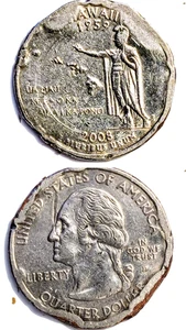 2008-D QUARTER - HAWAII - ERROR - COIN - Picture 1 of 11