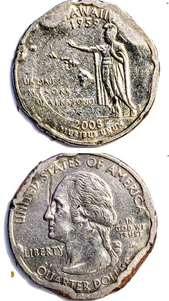2008-D QUARTER - HAWAII - ERROR - COIN - Image 1 of 4