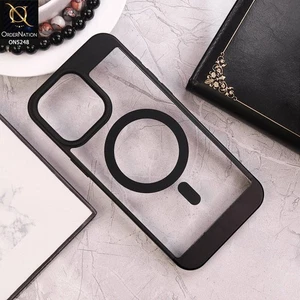 Back Clear Transparent Magsafe Case Cover For Apple iPhone 15 16 17 pro Max - Picture 1 of 1