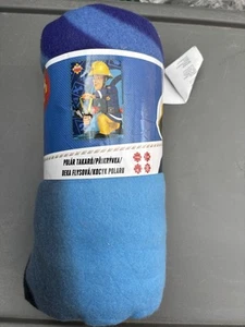 BOYS FIREMAN SAM FLEECE BLANKET BIRTHDAY CHRISTMAS STOCKING PRESENT GIFT - Picture 1 of 3
