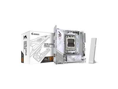 GIGABYTE X870I AORUS PRO ICE AMD AM5 LGA 1718 Motherboard, Mini-ITX, DDR5, 2x - Image 1 of 4