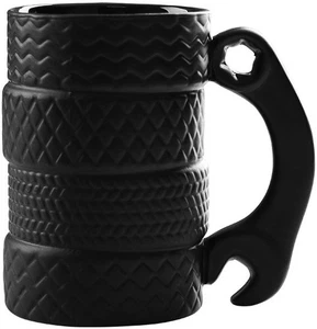 Novelty Tyre Coffee Mug Car Enthusiast Mechanic Motorsport 4x4 Rally F1 500ml - Picture 1 of 3