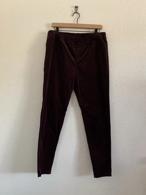 Eileen Fisher Corduroy Jegging Womens Purple Brown Organic Cotton Tencel Pants M - Image 1 of 4