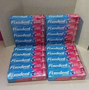 Lot (4) 5 Packs (20) Total Fixodent Original Dental Adhesive Cream 2.4oz 68g New - Picture 1 of 1