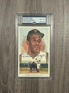 Willie Stargell Perez Steele Autographed HOF Postcard PSA/DNA Auto Grade NM-MT 8 - Picture 1 of 2