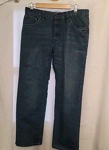 Levis 505 Regular Fit Jeans Youth Size 14 Husky 33x27 Dark Wash Blue  - Picture 1 of 2