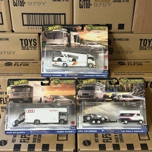 HOT WHEELS Premium Team Transport 3er Set: Audi S4 - De Lorean - Toyota Soarer - Bild 1 von 8