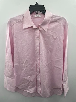 NUEVO CON ETIQUETAS A.L.C Camisa de Vestir Blusa Para Mujer 6 Rosa Manga Larga Con Botones Informal Foto 1 de 4