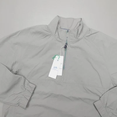 Pullover Southern Tide Shoreline 1/4 Cremallera Para Hombre Talla M Gris Escarcha Rendimiento Foto 1 de 4
