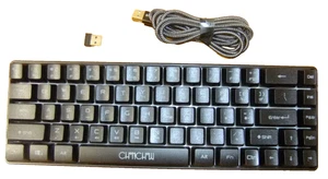 Combo de teclado y mouse inalámbricos para juegos CHONCHOW 60 %, LED retroiluminado recargable... - Imagen 1 de 10