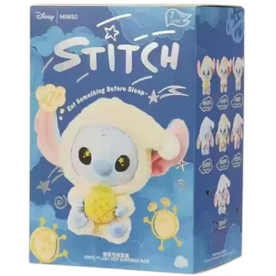 Stitch Eat Something Before Sleep Miniso Disney Plüschpuppe Blindbox Sammelfigur