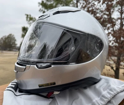 Capacete Shoei RF-1200 prata tamanho limpo grande 59-60 cm com pinlock e bolsa - Imagem 1 de 4