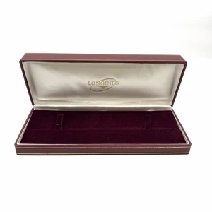 LONGINES BOX SCATOLA IN PELLE PER OROLOGIO vintage con inserto ROSSA - Foto 1 di 11