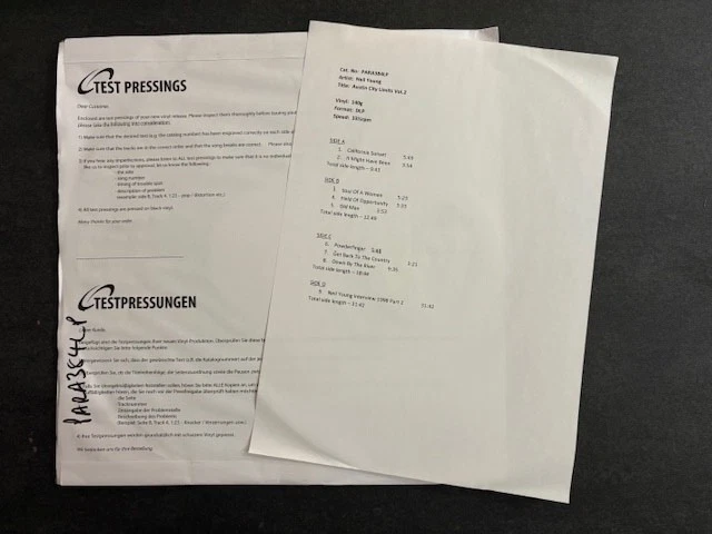 Neil Young & Crazy Horse -Austin City Limits Vol. 2  Test Pressing - Vinyl - DLP - Image 1 of 1