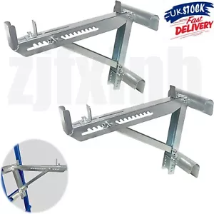 Pair of Stable Ladder Jacks Two-Rung Ladder Jack f/ Working at Height Load 500kg - Picture 1 of 10