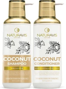 Set Shampoo e Balsamo al Cocco - Senza Solfati e Senza Parabeni Intenso M... - Foto 1 di 9