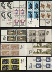 ZIP BLOCKS 10 Different 8¢ Commemorative Mint Never Hinged ZIP CODE Blocks of 4 - Bild 1 von 1
