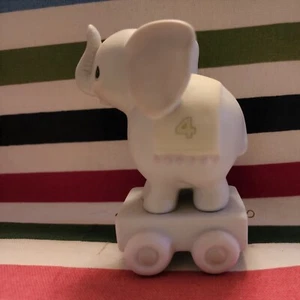 1985 Precious Moments May Your Birthday Be Gigantic Train Age 4 Elephant Unboxed - Picture 1 of 3