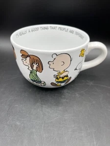 Peanuts Charlie Brown & the Gang Large Coffee Tea Cup Large - Picture 1 of 9