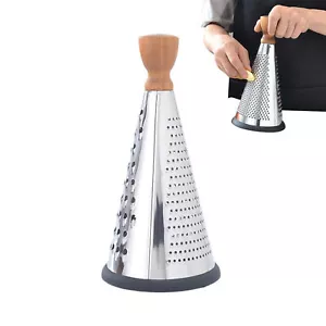 Kitchen Stainless Steel 4-Sided Box Food Grater Vegetable Cheese Slicer Shredder - Picture 1 of 11