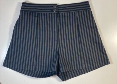 Pantalón Corto Laura Seymour Rayas 97% Algodón 3% Lycra Talla 10 Nuevo Con Etiquetas Foto 1 de 4