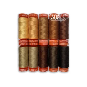 Hilo Aurifil - Hilos de Diversidad 10 CARRETES PEQUEÑOS ALGODÓN 50wt 220yds cada uno - Imagen 1 de 2