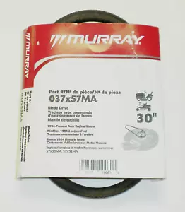 GENUINE MURRAY HEAVY DUT RIDE ON MOWER 30" BLADE DRIVE BELT 37X57 037X57 NEW - Picture 1 of 4