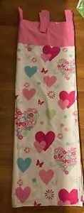 Heart Curtains 125cm Long - Tab Top - Two Pair - Picture 1 of 3