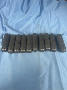 NOS 10 MTB Plastiche Cassano Blck Handlebar Grips Made In Italy Vintage Mountain - Picture 1 of 2